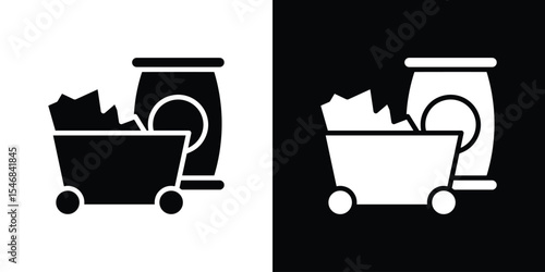 Raw material icon of a flat style vector