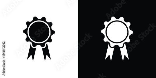 Recognition icon of a flat style vector