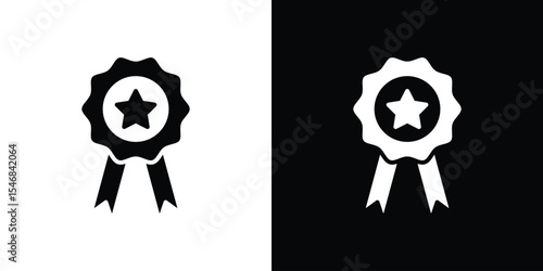 Recognition icon of a flat style vector