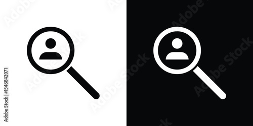 Recruitment icon of a flat style vector