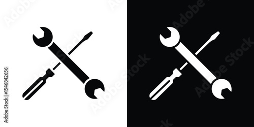 Repair tools icon of a flat style vector