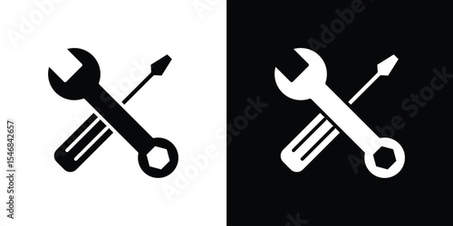 Repair tools icon of a flat style vector