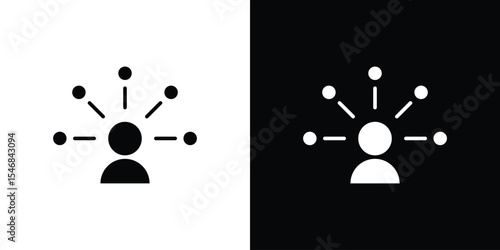 Responsible icon of a flat style vector