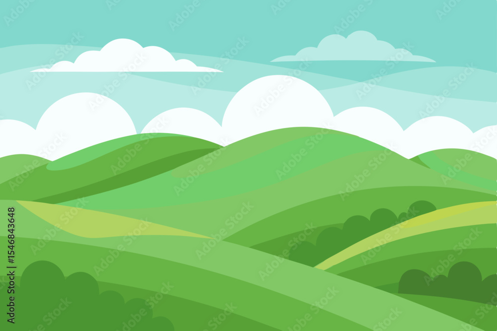 Obraz premium landscape with mountains and clouds