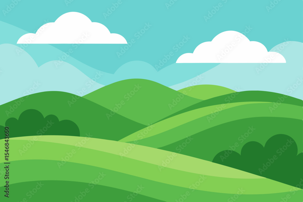 Obraz premium landscape with mountains and clouds