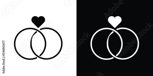 Ring icon of a flat style vector