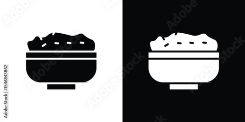 Risotto icon of a flat style vector