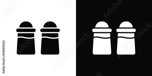 Salt and pepper icon of a flat style vector