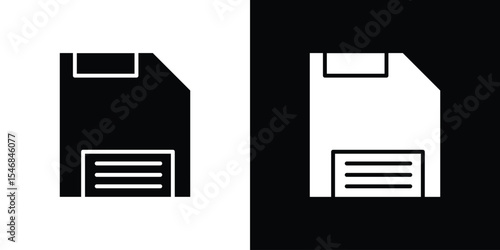 Save file icon of a flat style vector
