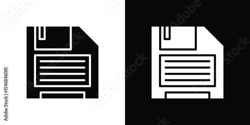 Save file icon of a flat style vector