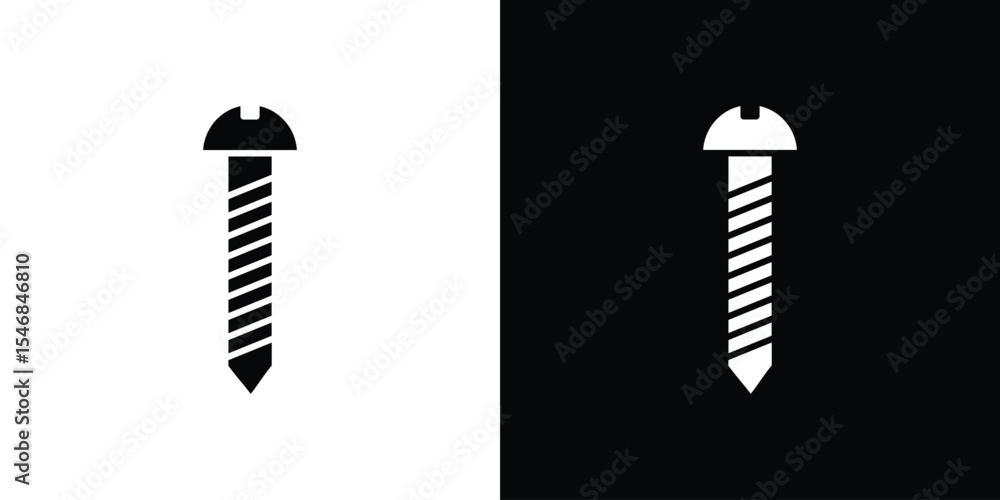 Fototapeta premium Screw icon of a flat style vector