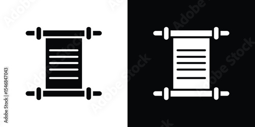 Scrolls icon of a flat style vector