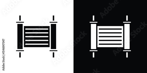 Scrolls icon of a flat style vector