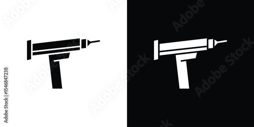 Sealant gun icon of a flat style vector