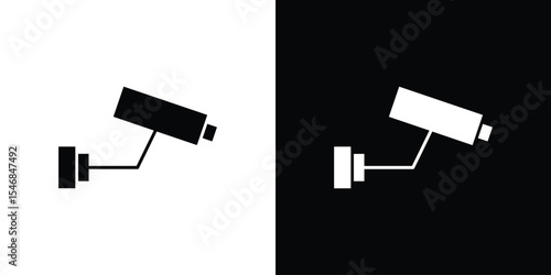 Security camera icon of a flat style vector
