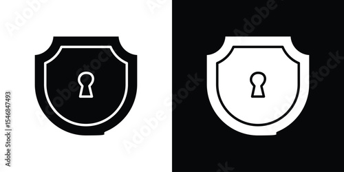 Security icon of a flat style vector