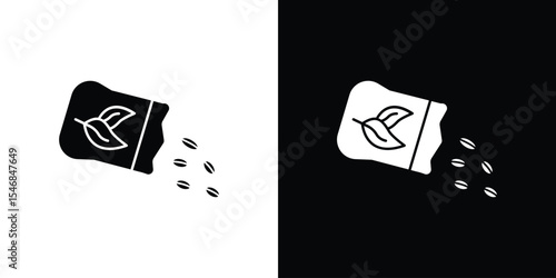 Seeds icon of a flat style vector