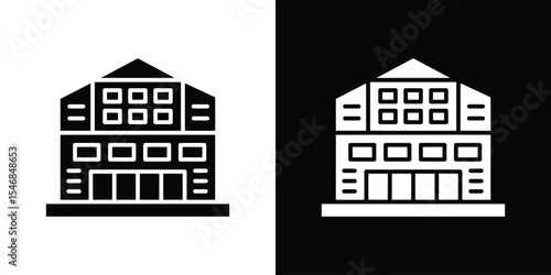 Showroom icon of a flat style vector
