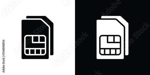 Sim card icon, vector design art.