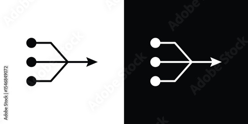 Simplify icon of a flat style vector