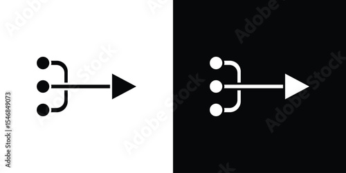 Simplify icon of a flat style vector