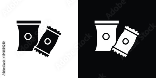 Snacks icon of a flat style vector