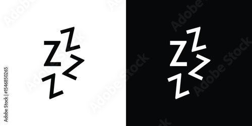Snooze icon of a flat style vector