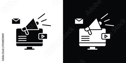 Social campaign icon of a flat style vector