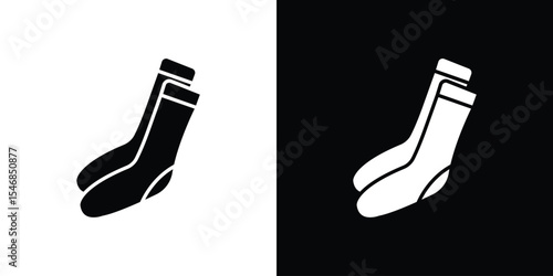 Socks icon of a flat style vector