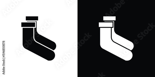 Socks icon of a flat style vector