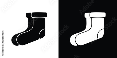 Socks icon of a flat style vector
