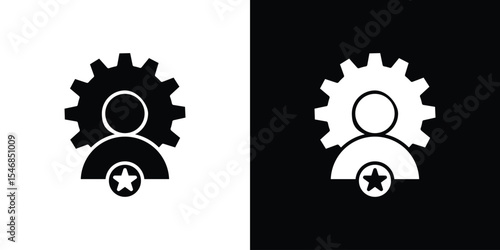 Soft skills icon of a flat style vector