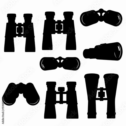 Binoculars silhouettes spotting device optical equipment