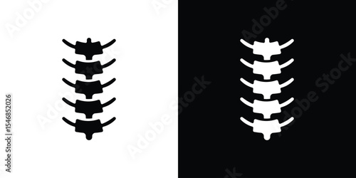 Spinal column icon of a flat style vector