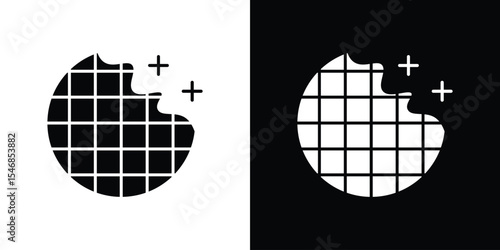 Stroopwafel icon of a flat style vector