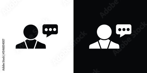 Suggestion icon of a flat style vector