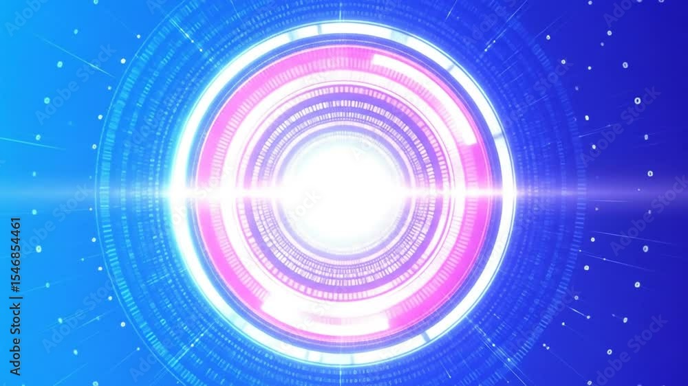 Abstract Futuristic Digital Circle Design Abstract Futuristic Digital Circle Design