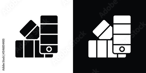 Swatches icon of a flat style vector