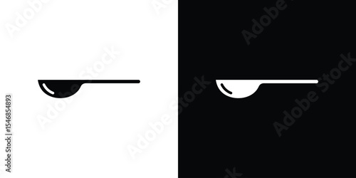 Tablespoon icon of a flat style vector