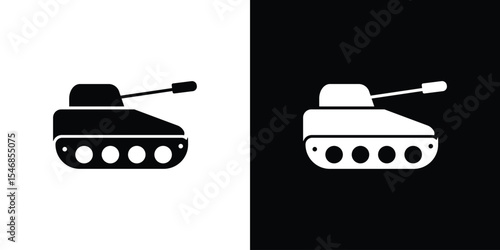 Tank icon of a flat style vector