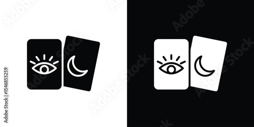 Tarot icon of a flat style vector