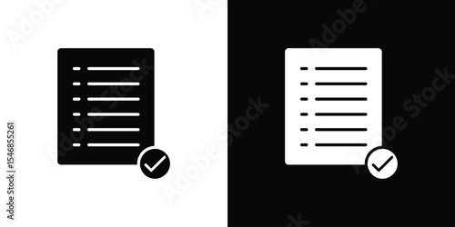 Task list icon of a flat style vector