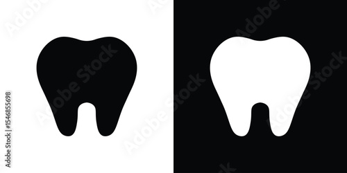 Teeth icon of a flat style vector