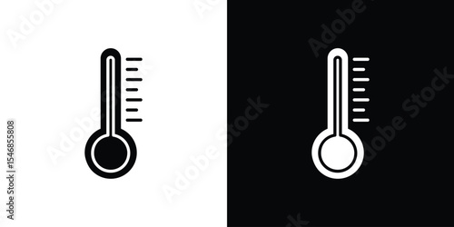 Temperature icon of a flat style vector
