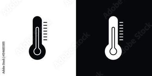 Temperature icon of a flat style vector