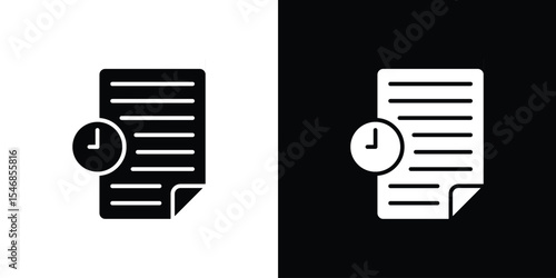 Temporary files icon of a flat style vector