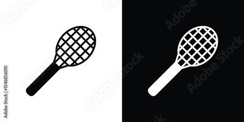 Tennis racket icon of a flat style vector