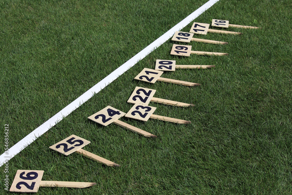 Obraz premium numeri atletica sport