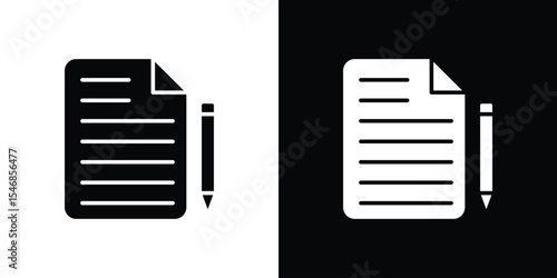 Thesis icon of a flat style vector