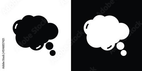 Thought bubble icon of a flat style vector